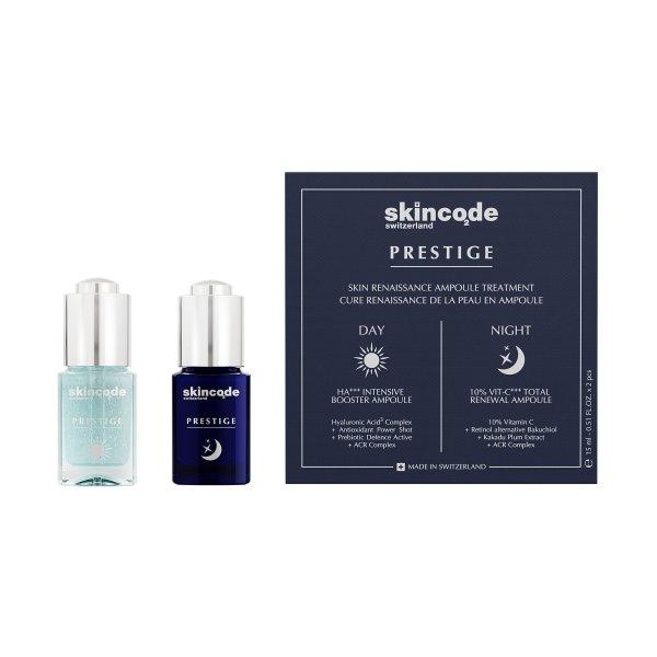Skincode Nappali és éjszakai bőrápoló ajándékkészlet Prestige (Skin
Renaissance Ampoule Treatment) 2 x 15 ml