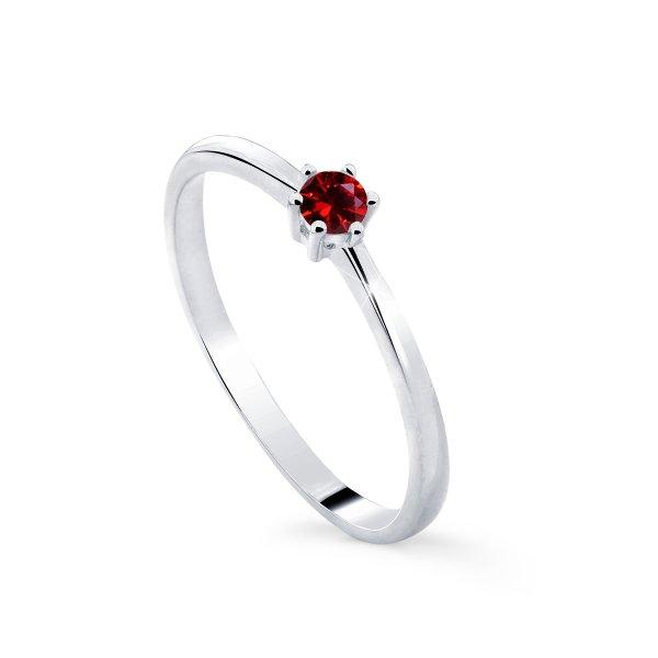 Cutie Diamonds Minimalista fehérarany gyűrű rubinnal DZ8011-RU-X-2 54 mm
