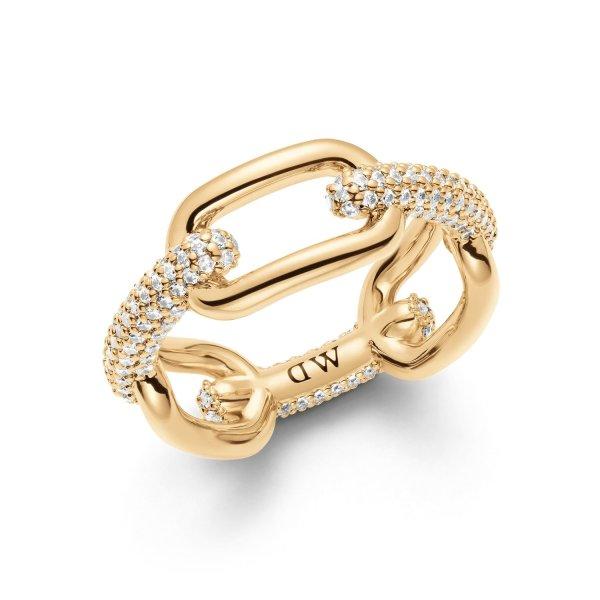 Daniel Wellington Luxus aranyozott gyűrű Crystal Link DW0040059 58 mm