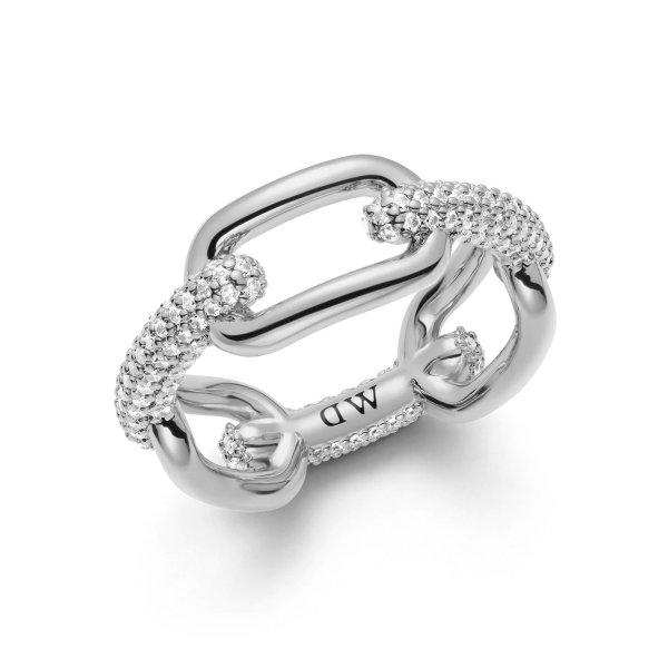 Daniel Wellington Elegáns gyűrű Crystal Link DW0040061 50 mm
