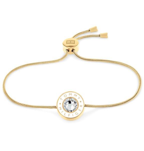 Tommy Hilfiger Elegáns, aranyozott karkötő kristállyal Layered 2780806