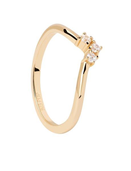 PDPAOLA Bájos aranyozott gyűrű cirkónium kővel Mini Crown Essentials
AN01-826 48 mm