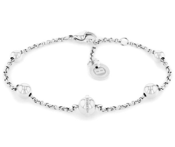 Tommy Hilfiger Időtlen acél karkötő nőknek Metallic Orb 2780816