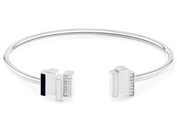 Tommy Hilfiger Modern nyitott karkötő kristályokkal Layered 2780845