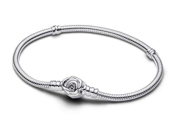 Pandora Ezüst karkötő Virágzó rózsa Moments 593211C00 19 cm