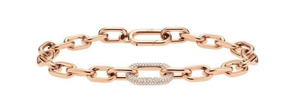Daniel Wellington Luxus bronz karkötő kristályokkal Crystal Link DW00400572
17,5 cm