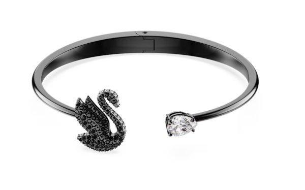 Swarovski Divatos merev karkötő Swan 5688746 17,5 cm