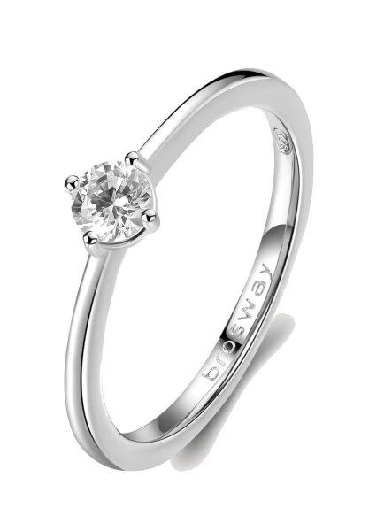Brosway Ezüst gyűrű cirkónium kővel Fancy Infinite White FIW76 56 mm