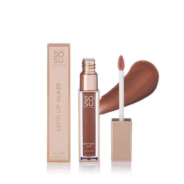 SOSU Cosmetics Szájfény Shimmer (Lip Glaze) 6 ml Birthday Suit
