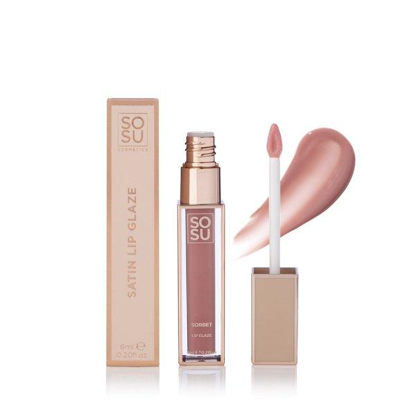 SOSU Cosmetics Szájfény Shimmer (Lip Glaze) 6 ml Sorbet