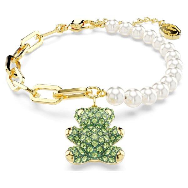 Swarovski Aranyozott karkötő Swarovski gyöngyökkel Teddy 5669167