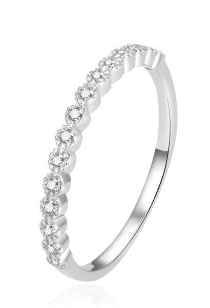 Beneto Gyengéd ezüst gyűrű cirkónium kövekkel AGG362 54 mm