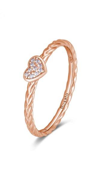Rosato Romantikusbronz gyűrű cirkónium kövekkel Allegra RZA018 54 mm