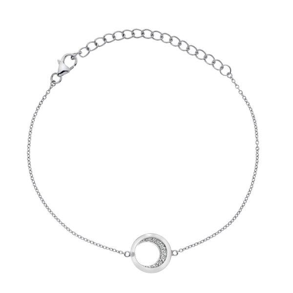 Hot Diamonds Ezüst karkötő gyémánttal Celestial DL642