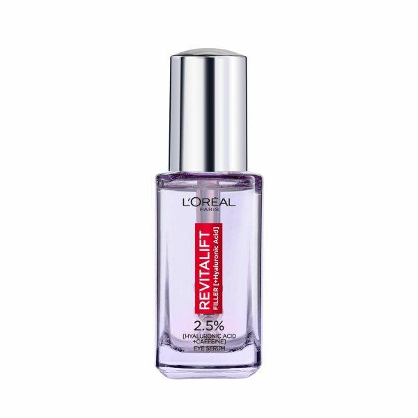 L'Oréal Paris Szemkörnyékápoló szérum 2,5% hialuronsav Revitalift Filler
(Eye Serum) 20 ml