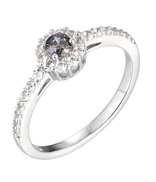 Brilio Silver Bájos ezüst topáz gyűrű Mystic Stone SR06080A 50 mm