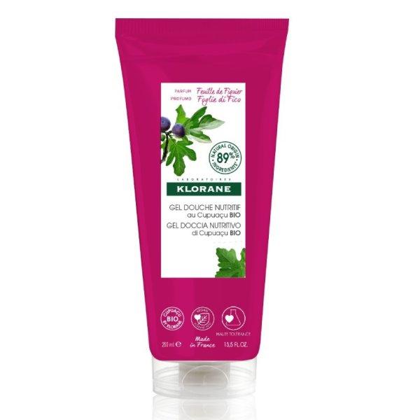Klorane Tápláló tusfürdő Bio Fügelevél (Nourishing Shower Gel) 200 ml