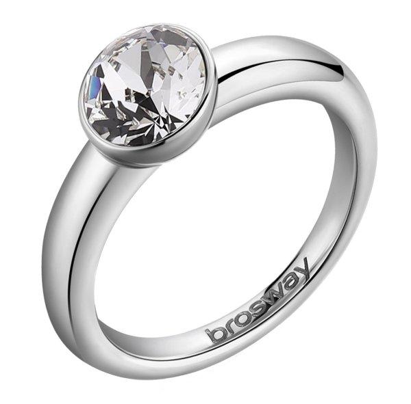Brosway Bájos acél gyűrű kristállyal Affinity BFF172 52 mm