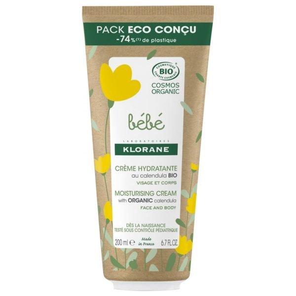 Klorane Hidratáló krém Bébé Bio Körömvirág (Moisturising Cream) 200 ml