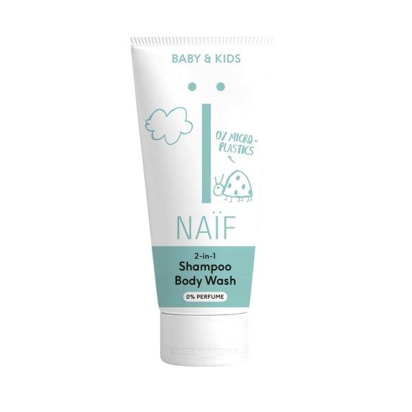 NAÏF Mosakodógél és sampon 2 az 1-ben gyermekeknek és csecsemőknek (2v1
Shampoo and Body Wash) 200 ml