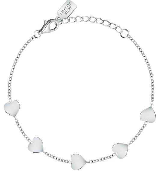 La Petite Story Ezüst szív karkötő Silver LPS05AWV20