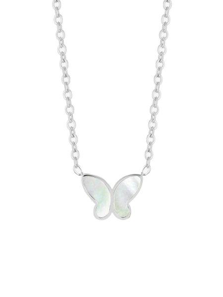 Preciosa Gyengéd nyaklánc pillangóval Mother of Pearl Butterfly 7492 01