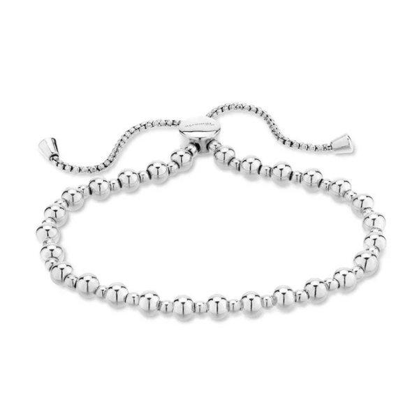 Tamaris Gyengéd acél karkötő gyöngyökkel New Beads TJ-0592-B-27