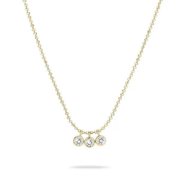 Tamaris Aranyozott nyaklánc cirkónium kövekkel Tiny Glimmer TJ-0604-N-45