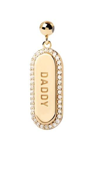 PDPAOLA Aranyozott medál cirkónium kövekkel DADDY Charms CH01-107-U