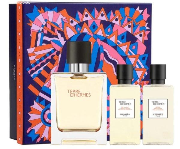 Hermes Terre D´ Hermes - EDT 50 ml + tusfürdő 40 ml + aftershave 40 ml