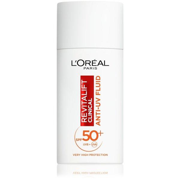 L'Oréal Paris Nappali védő fluid Revitalift Clinical SPF50+ C vitaminnal
(Anti-UV Fluid) 50 ml