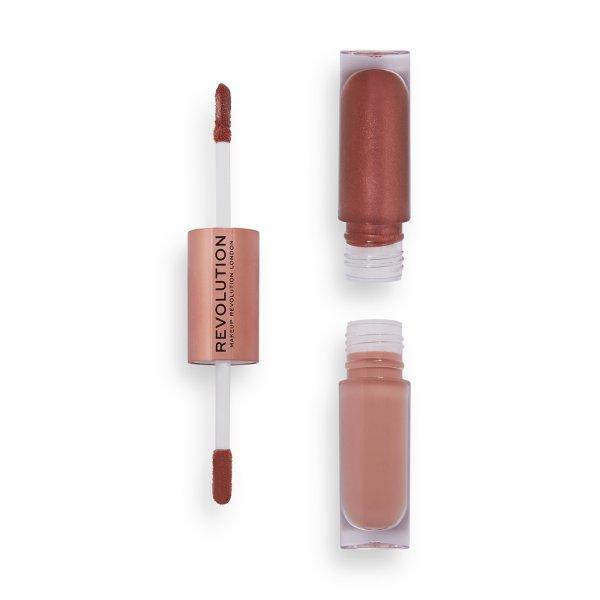 Revolution Kétoldalas folyékony szemhéjfesték (Double Up Liquid Shadow) 4,4
ml Blissful Pink