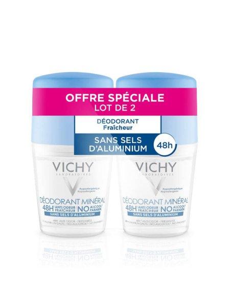 Vichy Ásványi golyós dezodor készlet (Mineral Deodorant) 2 x 50 ml