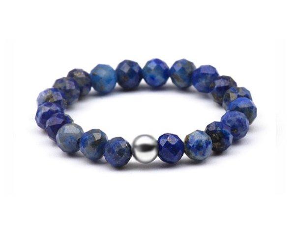 Agato Gyöngy gyűrű lapis lazulival POL-R02 57 mm