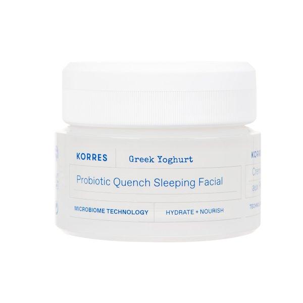 Korres Hidratáló éjszakai krém probiotikumokkal Greek Yoghurt (Probiotic
Quench Sleeping Facial) 40 ml
