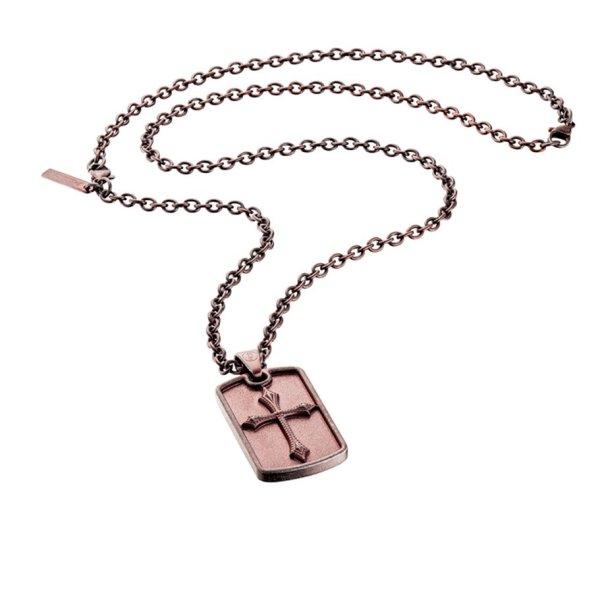 Police Férfi bronz nyaklánc Knights Cross PJ25872PSEBR/03
