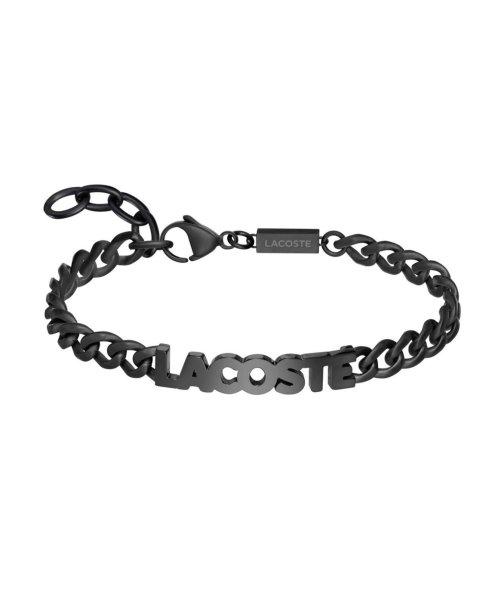 Lacoste Script fekete férfi acél karkötő 2040478
