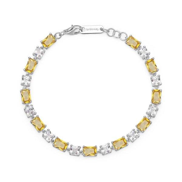 Brosway Ezüst karkötő cirkónium kővel Fancy Energy Yellow FEY15