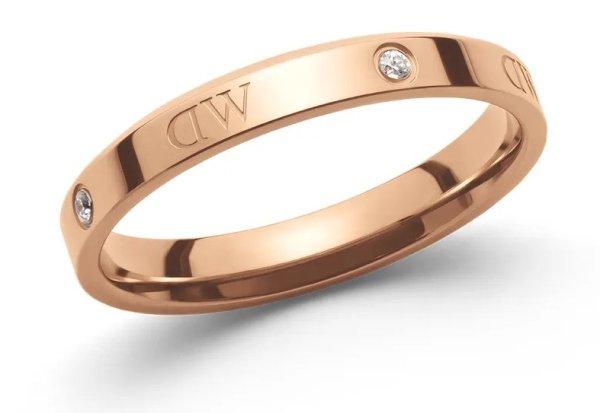 Daniel Wellington Eredeti bronz gyűrű kristályokkal Classic DW004002 48 mm
