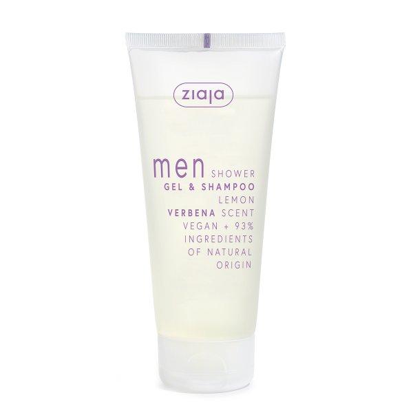 Ziaja Tusfürdő és sampon Lemon Verbena Men (Gel & Shampoo) 200 ml