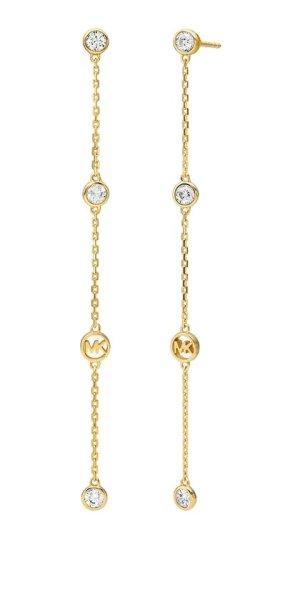 Michael Kors Hosszú aranyozott fülbevaló cirkónium kövekkel MKC1717CZ710