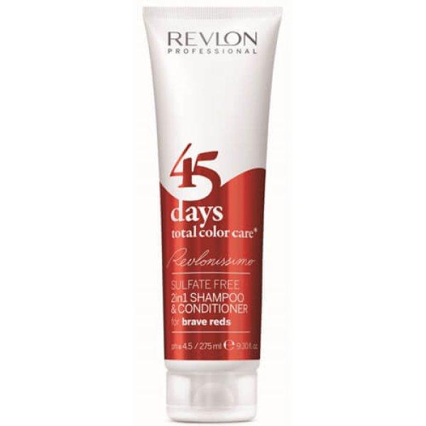 Revlon Professional Sampon és kondicionáló merész vörös árnyalatokhoz 45
days total color care (Shampoo&Conditioner Brave Reds) 275 ml