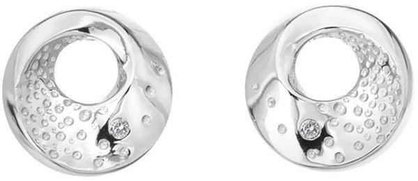 Hot Diamonds Gyengéd ezüst gyémánt fülbevaló Quest DE650