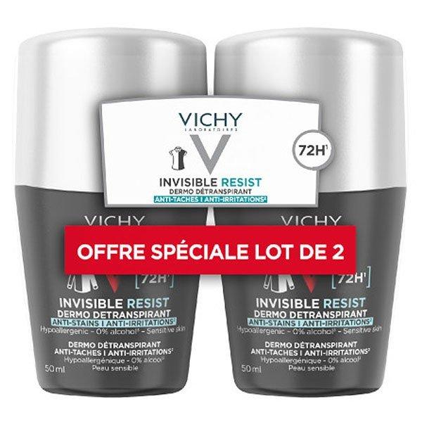Vichy Golyós izzadásgátló készlet Homme Invisible Resist 72H (Dermo
Detranspirant) 2 x 50 ml