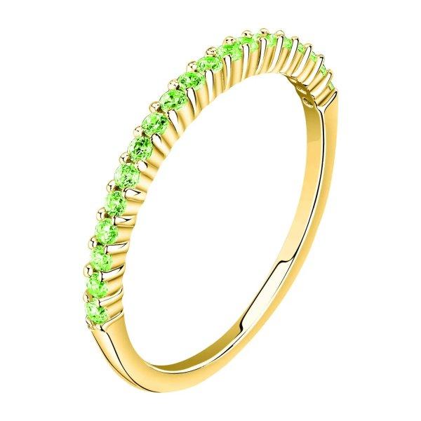 La Petite Story Elegáns aranyozott gyűrű zöld cirkónium kövekkel Silver
LPS03AWV210 52 mm