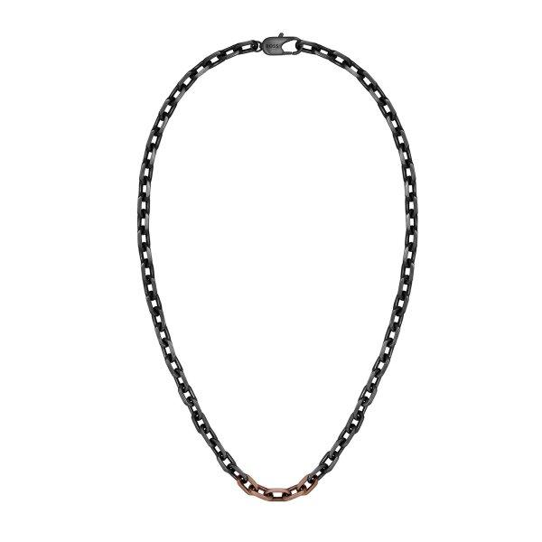 Hugo Boss Modern fekete nyaklánc acélból Kane 1580536