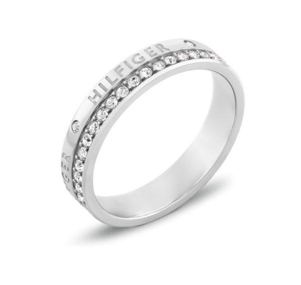 Tommy Hilfiger Acél gyűrű kristályokkal Mini Crystals 2780910 54 mm