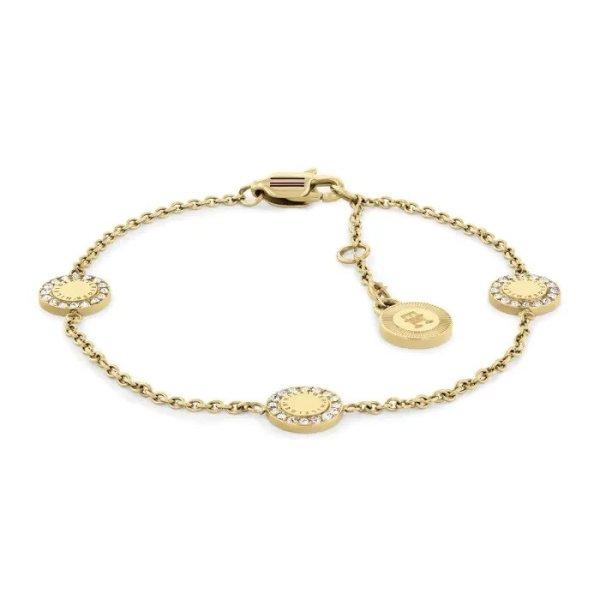 Tommy Hilfiger Aranyozott karkötő kristályokkal Mini Crystals 2780905
