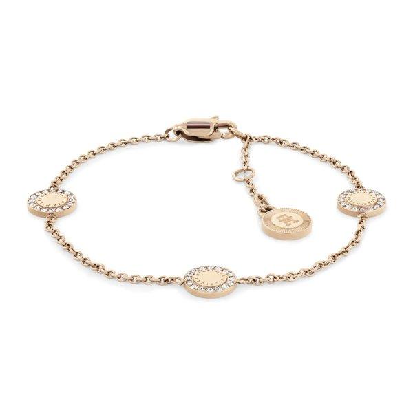 Tommy Hilfiger Rózsaszín aranyozott karkötő kristályokkal Mini Crystals
2780906