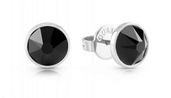 Guess Acél fülbevaló fekete cirkónium kövekkel Frontiers JUME01343JWSTBKT/U